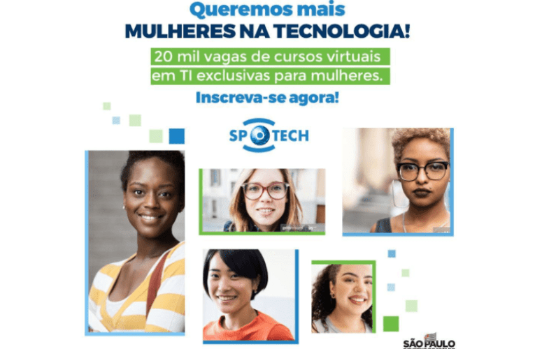 Governo de SP abre 20 mil vagas gratuitas em cursos tecnológicos para mulheres