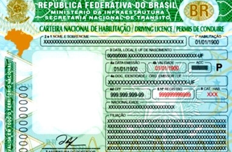 Brasil terá novo modelo de carteira de motorista em 2022