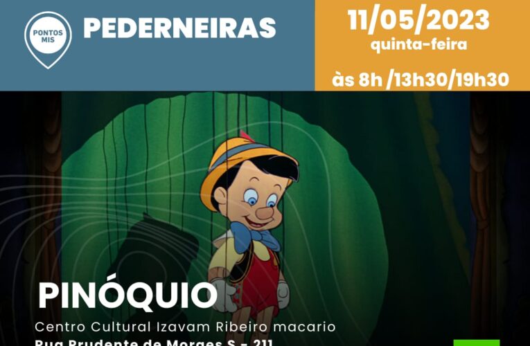 Pederneiras oferece sessões gratuitas do filme Pinóquio nesta quinta-feira 
