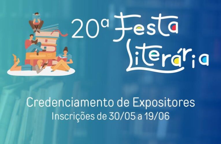 Livrarias, sebos e autores independentes já podem se credenciar para a Festa Literária 2023