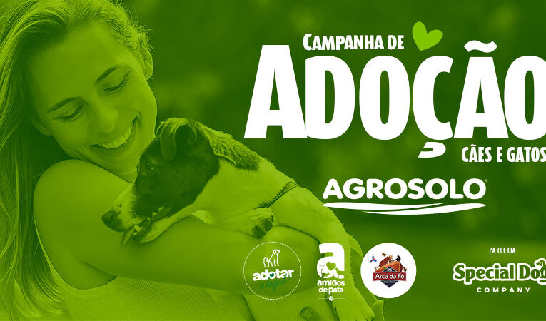 Campanha de adoção de cães e gatos da Agrosolo será neste sábado