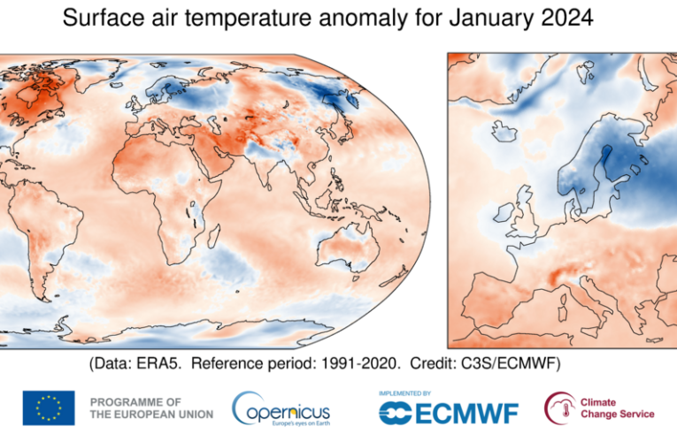 Janeiro de 2024 foi o mais quente já registrado