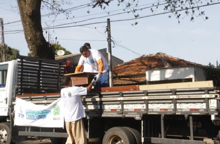 Projeto ‘Cidade Limpa’ recolhe materiais inservíveis em várias regiões de Bauru