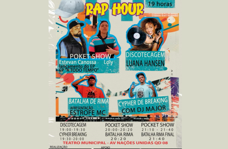 Centro Cultural recebe Projeto Rap Hour para apresentações musicais