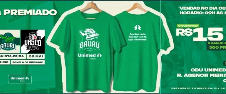 Bauru Basket e Unimed Bauru realizam venda promocional de ingressos nesta quarta