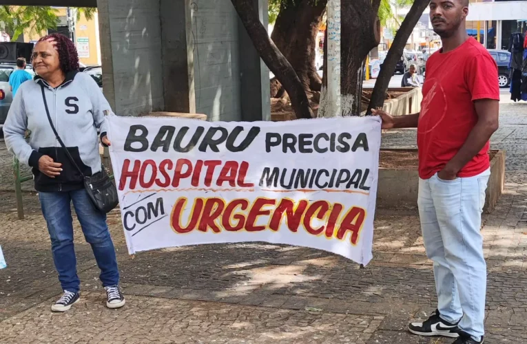 Centro de Bauru recebe ato por mais leitos hospitalares