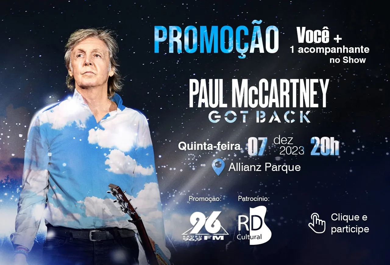 PROMOÇÃO PAUL MAcCARTNEY